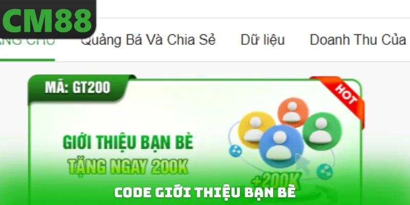 Code giới thiệu bạn bè