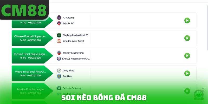 Soi Kèo Bóng Đá CM88 - Hướng Dẫn Nhanh Cho Tân Thủ
