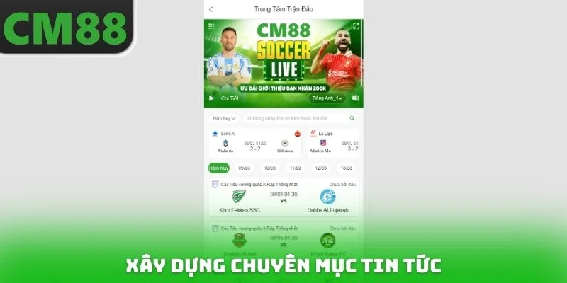 Xây dựng chuyên mục tin tức
